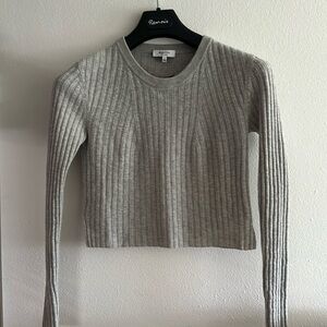 Babaton grey long sleeve sweater